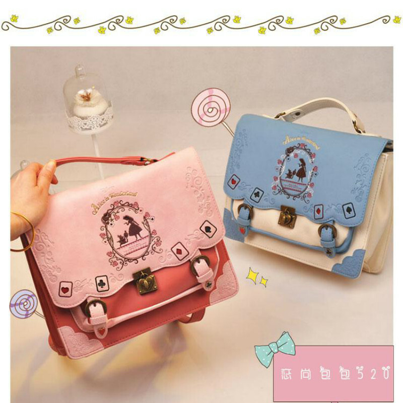 alice in wonderland messenger bag